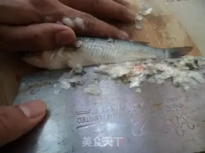 Make braised white fish in salt water step 1