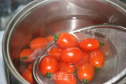 Make pudding honey tomato step 1
