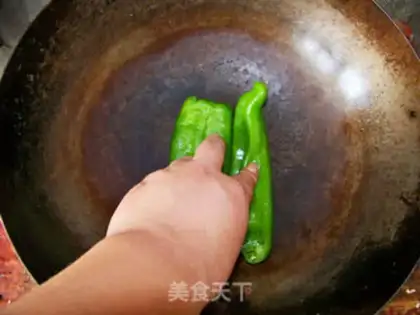 Make Roasted pepper with tiger skin step 2