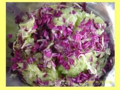 Make vegetable cake step 1