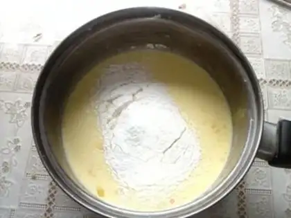 Make Portuguese egg tarts step 3