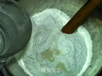 Make steamed bread step 1