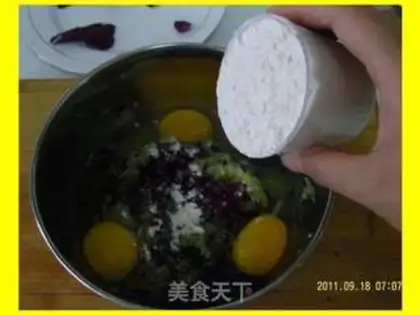 Make vegetable cake step 3