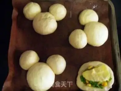Make Mickey Corn Mochi Bread step 12