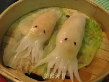 Make Small squid crystal dumplings step 15