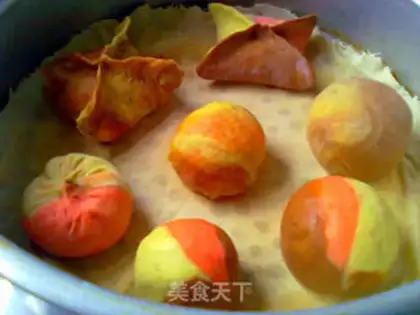 Make Colored goldfish steamed buns step 26