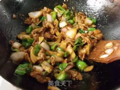 Make Black pepper beef slices step 4