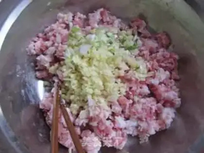 Make Leaf eggplant bun step 2