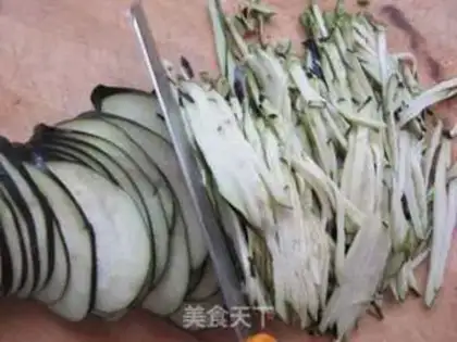 Make Leaf eggplant bun step 4