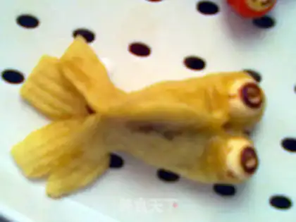 Make Colored goldfish steamed buns step 31