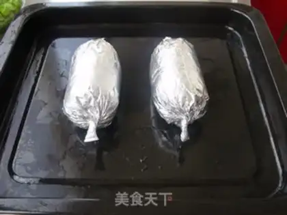 Make Chicken roll with egg yolk step 11