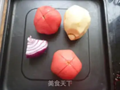 Make Stewed potatoes with tomatoes step 0