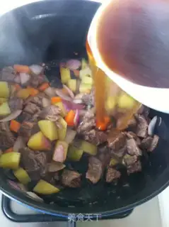 Make beef brisket rice step 9