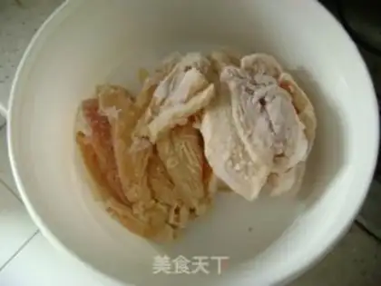 Make Crispy and tender fried chicken slices step 3