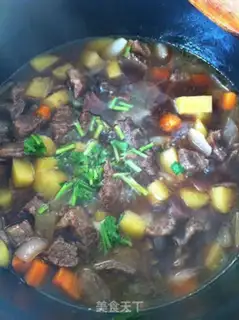 Make beef brisket rice step 11