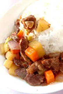 Make beef brisket rice step 12