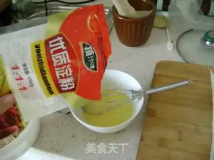 Make Crispy and tender fried chicken slices step 6