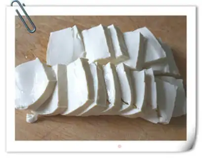 Make Mushroom tofu slices step 1