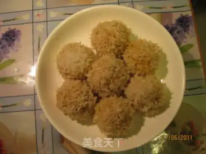 Make Pearl corn meatballs step 8
