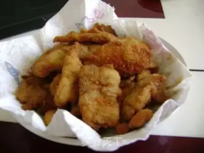 Make Crispy and tender fried chicken slices step 15