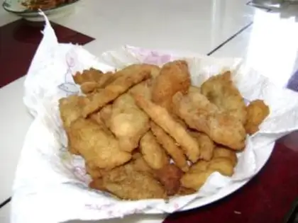 Make Crispy and tender fried chicken slices step 16
