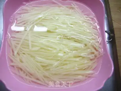 Make hot and sour potato silk step 3
