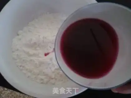 Make Pink noodles step 3