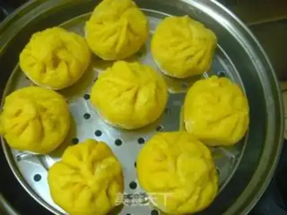 Make Pumpkin bean paste bun step 6