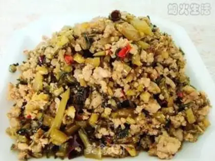 Make stir-fried pork with pickled cabbage step 7