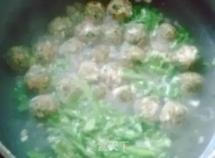 Make Vegetarian meatball soup step 9