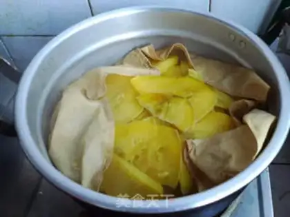 Make Sweet potato bean paste glutinous rice balls step 1
