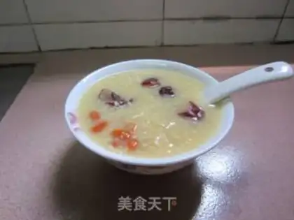 Make Millet, red dates, and tremella porridge step 4