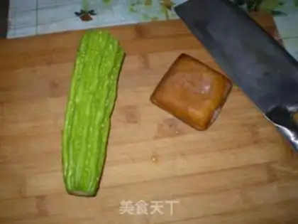 Make stir-fried dried bean curd with cold melon step 0