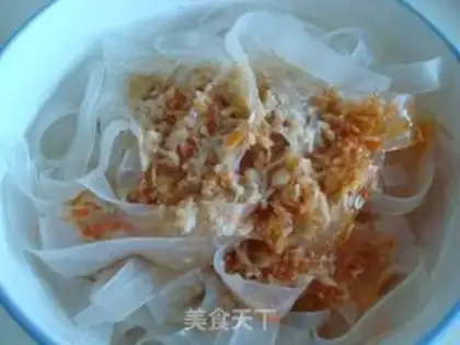 Make Cold yam vermicelli step 6