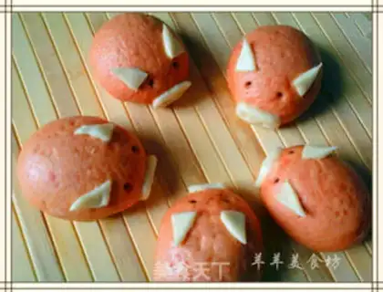 Make Piggy Bean Bun step 15