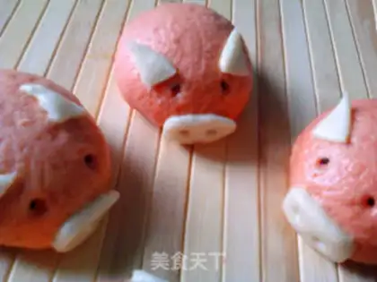 Make Piggy Bean Bun step 16