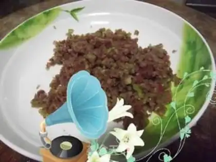 Make Vegetable root pancakes step 1