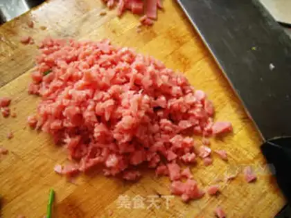 Make Baked green pepper with mashed potatoes and ham step 3