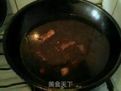 Make Sacha sauce pork ribs step 8