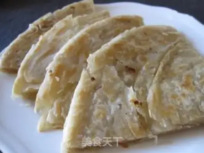 Make Crispy and dregs scallion cake step 8