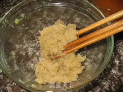 Make Two-color love meatballs step 5
