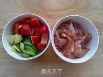 Make Apricot Melon Sliced Meat step 2