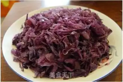 Make stir-fry purple cabbage step 6