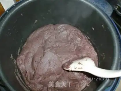 Make Wash red bean paste with water step 7