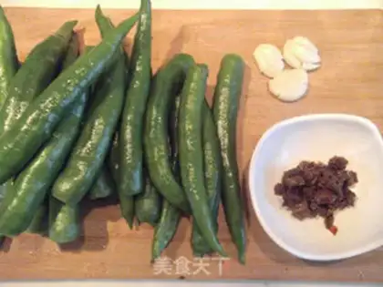 Make oil-soaked peppers step 0