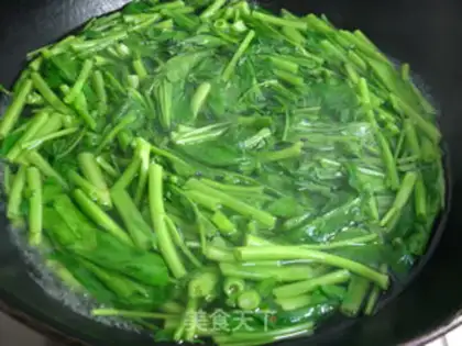 Make Water spinach in sesame sauce step 2