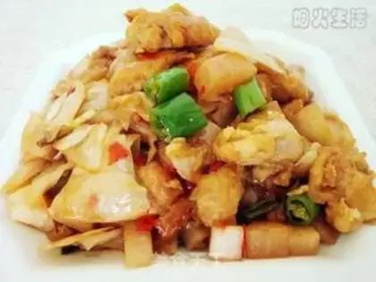 Make stir-fried chicken legs with kimchi step 7
