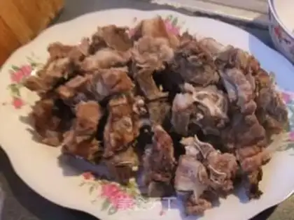 Make Stewed pork ribs with kidney beans step 0