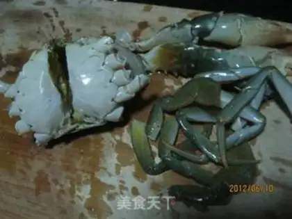 Make crab porridge step 1