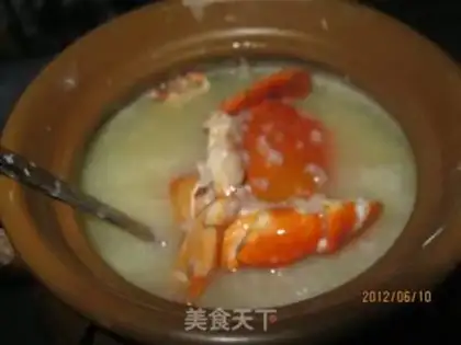 Make crab porridge step 3
